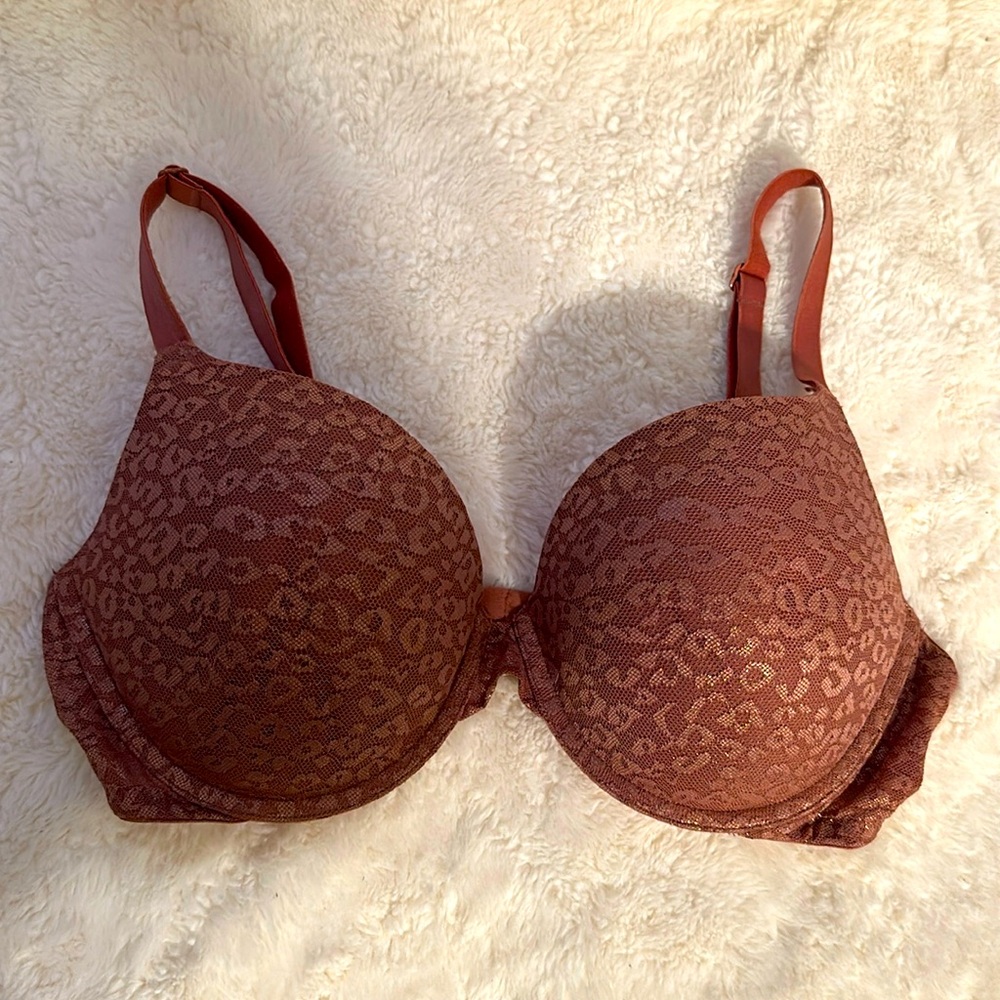 Burnt Orange Victoria’s Secret PINK Push-Up Bra
